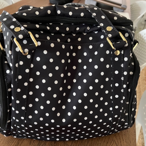 Jujube Be Supplied pump bag black white polka dot “duchess” EUC - Picture 5 of 8